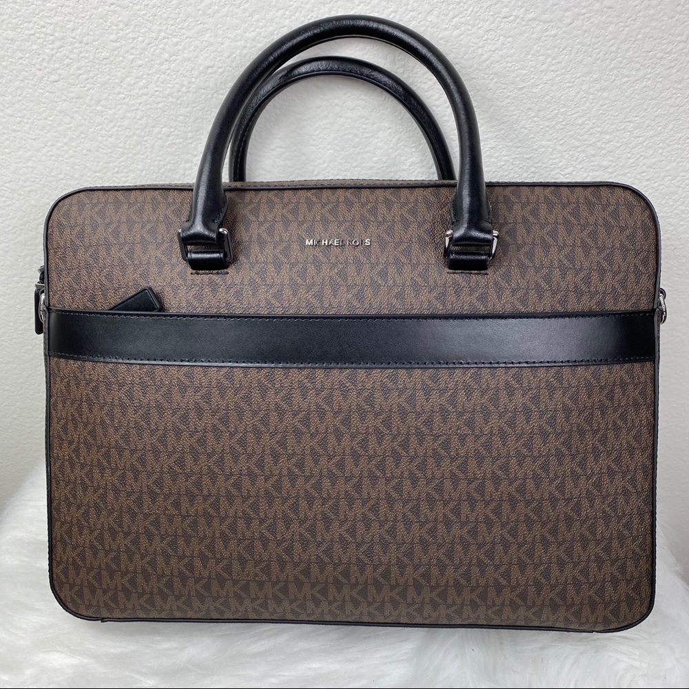 MICHAEL KORS HARRISON FRONT ZIP BRIEFCASE - Picture 8 of 8